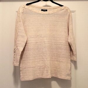 Women's Chaps Lightweight Cream Shirt XL
